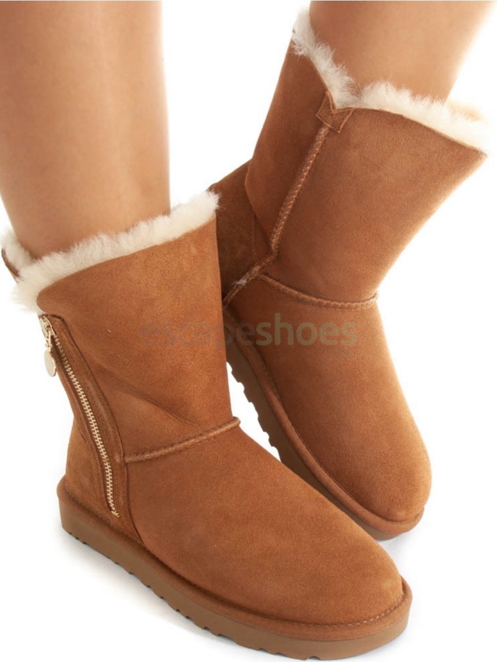 UGG Chestnut W Bailey Zip Short Boots
